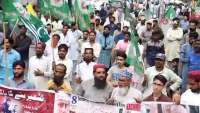 islamabad -  - Pakistan’ın Muhafazakar Partisi’nden Hindistan karşıtı protesto Videosu