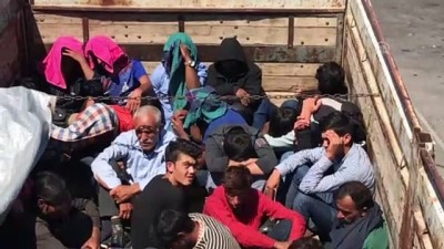 insan kacakcilari - Adana'da 61 düzensiz göçmen yakalandı  Videosu