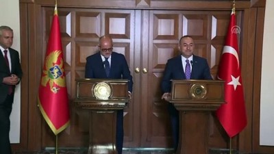 Çavuşoğlu-Darmanovic ortak basın toplantısı - Darmanovic - ANKARA 