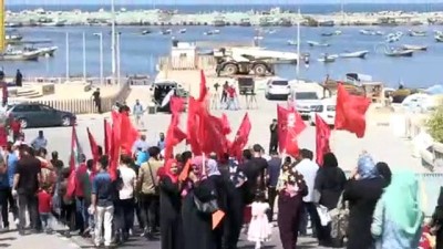 İsrail'in Gazzeli balıkçılara yönelik saldırıları protesto edildi - GAZZE 