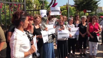  Mersinli kadınlardan 'Kübra Aşkın' cinayeti protestosu 