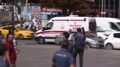  Ankara'nın göbeğinde benzin dökerek kendisini yaktı 