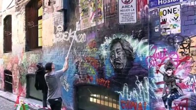 Duvar resimleri, turistlerin uğrak noktası oldu - MELBOURNE 