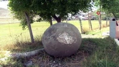 rakka -  Erzurum’da Moğollardan kalma 2 ton ağırlığında mancınık güllesi bulundu  Videosu