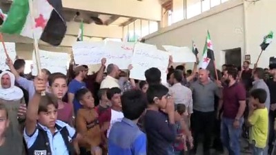 katliam - Tel Rıfatlılar YPG/PKK ve Esed rejimini protesto etti - AZEZ  Videosu