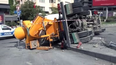  İstanbul’da beton mikseri dehşeti kamerada 