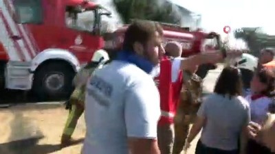 itfaiye eri -  Tuzla'da fabrika yangınında patlama: 1 itfaiye eri yaralı  Videosu