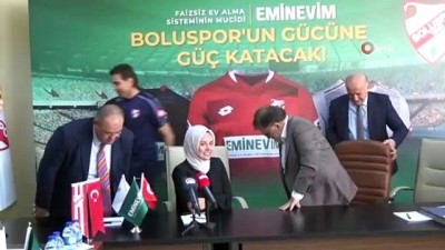 Boluspor’un forma sponsoru Eminevim oldu