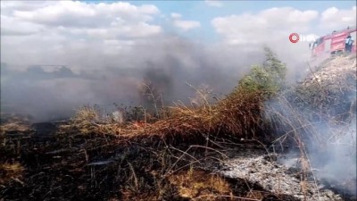 aniz yangini -  Lastik yakarken yangın çıkardılar  Videosu