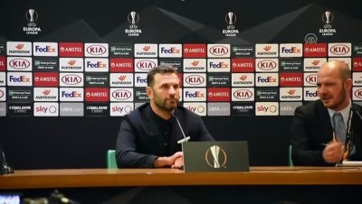 AS Roma - Medipol Başakşehir maçının ardından - Medipol Başakşehir Teknik Direktörü Okan Buruk - ROMA 