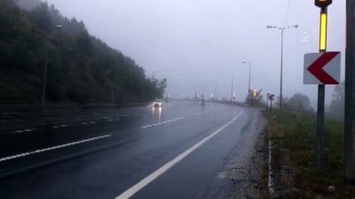 asiri hiz - Bolu Dağı'nda sağanak ve sis - DÜZCE Videosu