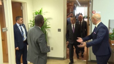  - Dışişleri Bakanı Çavuşoğlu, BM 74. Genel Kurulu Başkanı Muhammed-Bande ile görüştü