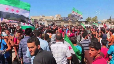 idlib - Esed rejimi, Rusya ve Çin protesto edildi - İDLİB Videosu