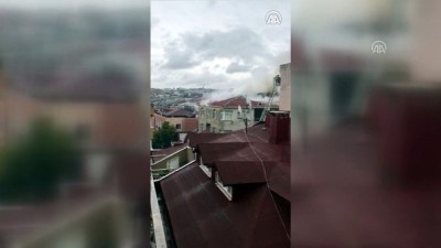 kirkoy - Güngören'de çatı yangını - İSTANBUL  Videosu