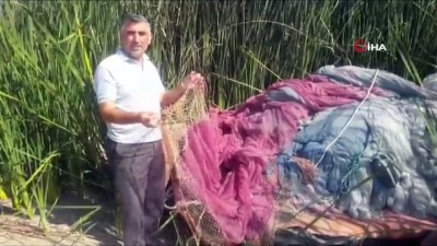 balik agi -  Hırsızlar 300 metrelik balık ağının kurşunlarını çaldı  Videosu
