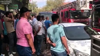  Okmeydanı’nda bir restoranın bacasında meydana gelen yangın paniğe neden oldu 
