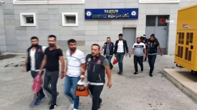  Samsun'da aranan şahıslara operasyon: 39 gözaltı 