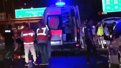 polis karakolu -  TEM’de yolun karşısına geçmeye çalışan kadına otomobil çarptı: 1 ölü  Videosu