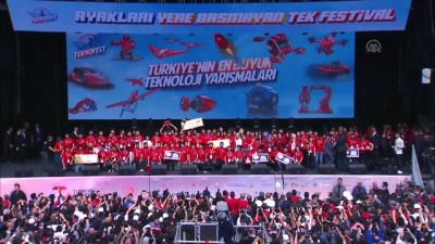 Cumhurbaşkanı Erdoğan TEKNOFEST İstanbul ödül törenine katıldı (5) - İSTANBUL 