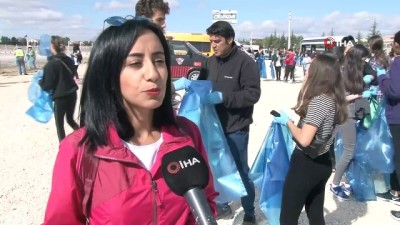 lise ogrencisi -  Dünya Temizlik Günü'nde çocuk-yaşlı çöp topladı  Videosu
