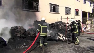 geri donusum -  Çorlu’da geri dönüşüm deposunda yangın Videosu