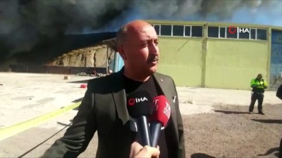 112 acil servis -  Kırıkkale OSB'de fabrika yangını  Videosu