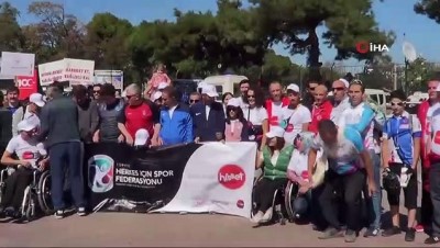 engelli vatandas -  Sağlık için beraber yürüdüler  Videosu