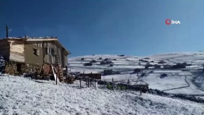 kar kalinligi -  Yaylalar beyaza büründü  Videosu