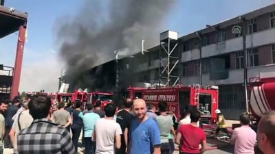 saglik ekibi - Başakşehir'de fabrika yangını - İSTANBUL  Videosu
