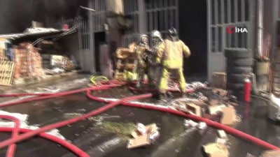 ikitelli -  Başakşehir’deki fabrika yangını 2 saat sonra söndürüldü  Videosu