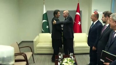  Cumhurbaşkanı Erdoğan, Pakistan Başbakanı Han'ı kabul etti 