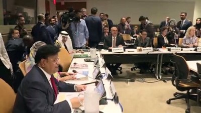 Dışişleri Bakanı Çavuşoğlu, 'Rohingya' oturumuna katıldı - NEW YORK