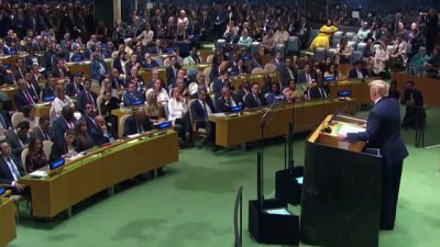 baris sureci - ABD Başkanı Trump, BM Genel Kuruluna hitap etti (2) - NEW YORK  Videosu