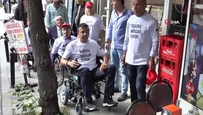  Başkan Akpolat Tekerlekli sandalyeye binerek 'engelleri' tespit etti