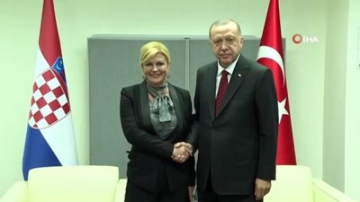  - Cumhurbaşkanı Erdoğan, Hırvat mevkidaşı ile görüştü