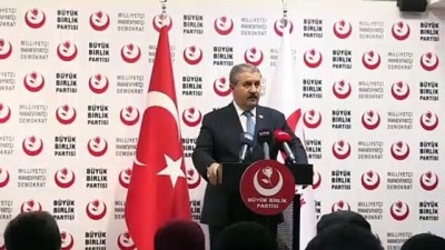 Destici: 'Erdoğan'ın İsrail ile ilgili konuşması, tarihe bir nottur' - ANKARA 