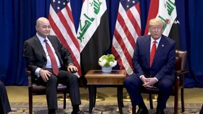  - Irak Cumhurbaşkanı Salih, Trump’la Görüştü 