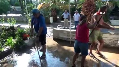 yagmur suyu -  Selin vurduğu Didim’de temizlik çalışmaları sürüyor  Videosu