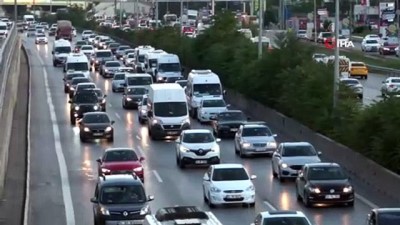 trafik yogunlugu -  E-5’te deprem trafiği havadan görüntülendi Videosu