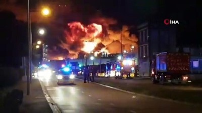 kordon -  - Fransa’da kimya fabrikasında yangın  Videosu