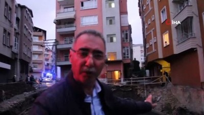 temel kazisi -  Ordu'da 5 katlı bina çökme tehlikesi yüzünden boşaltıldı Videosu