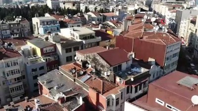 zabita -  Şişli’de deprem sonrası 6 katlı tarihi binada çatlaklar meydana geldi Videosu