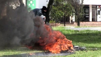 kredi karti - Kolombiya'nın başkentinde öğrenci protestosu - BOGOTA  Videosu