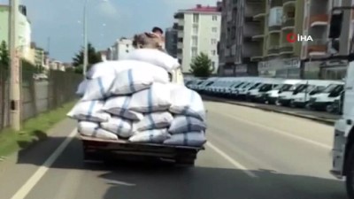 amator kamera -  Otoyolda tehlikeli yolculuk kamerada  Videosu