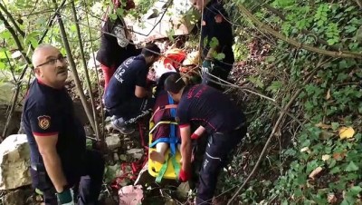 kina gecesi - Yamaçtan düşen kadın kurtarıldı - KOCAELİ  Videosu