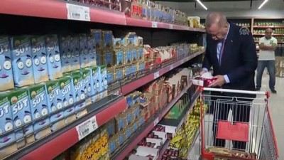 Cumhurbaşkanı Erdoğan, Tarım Kredi Kooperatifi satış mağazasından alışveriş yaptı - İSTANBUL