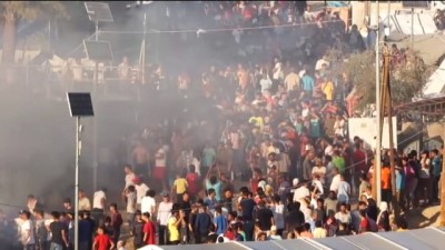 ses bombasi - Midilli'deki mülteci kampında bir kadın ve çocuk yanarak öldü - GÜMÜLCİNE Videosu