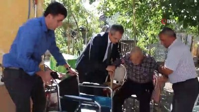 engelli arabasi -  Diyalize giderken kucakta taşınan hastanın yardımına kaymakamlık koştu Videosu