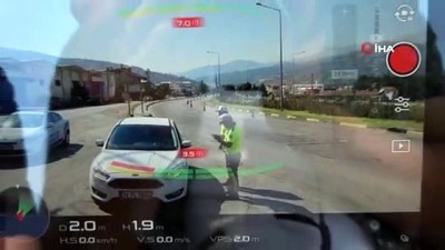 trafik denetimi -  Şerit ihlallerine ceza havadan geldi  Videosu
