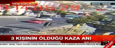 Ankara'da 3 kişinin öldüğü otobüs kazası kamerada  Videosu